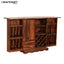 Hina Double Door Solid Wood Sheesham Bar Cabinet