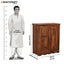 Hina Double Door Solid Wood Sheesham Bar Cabinet