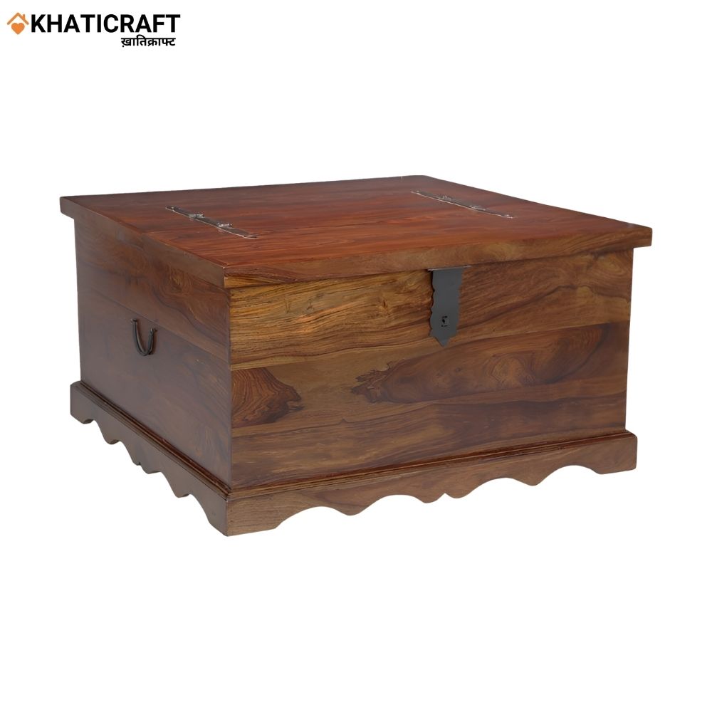 Hina Solid Wood Sheesham Trunk Box