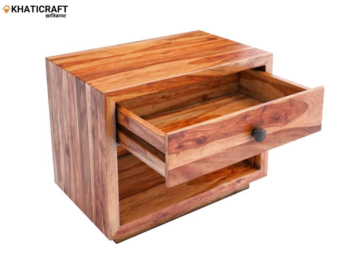 Kira Solid Wood Sheesham Bedside Table