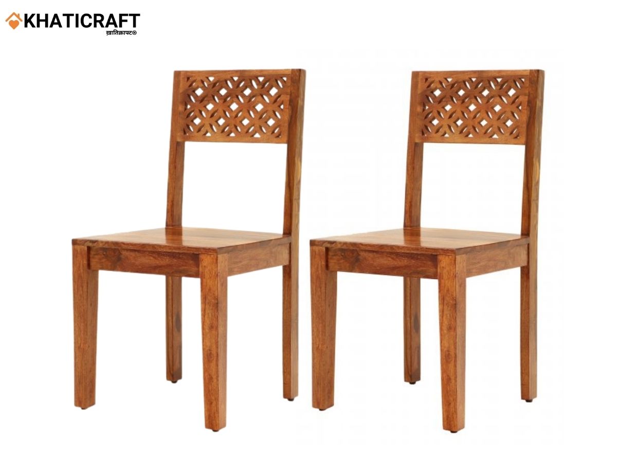 solid wooden dining chairs set