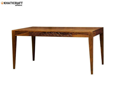 natural wooden dining table