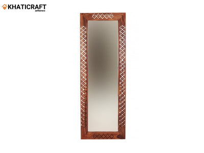 wood frame mirror