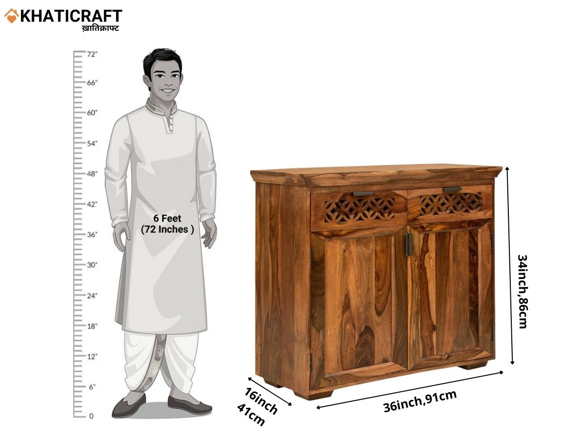 Mira Solid Wood Sheesham Sideboard
