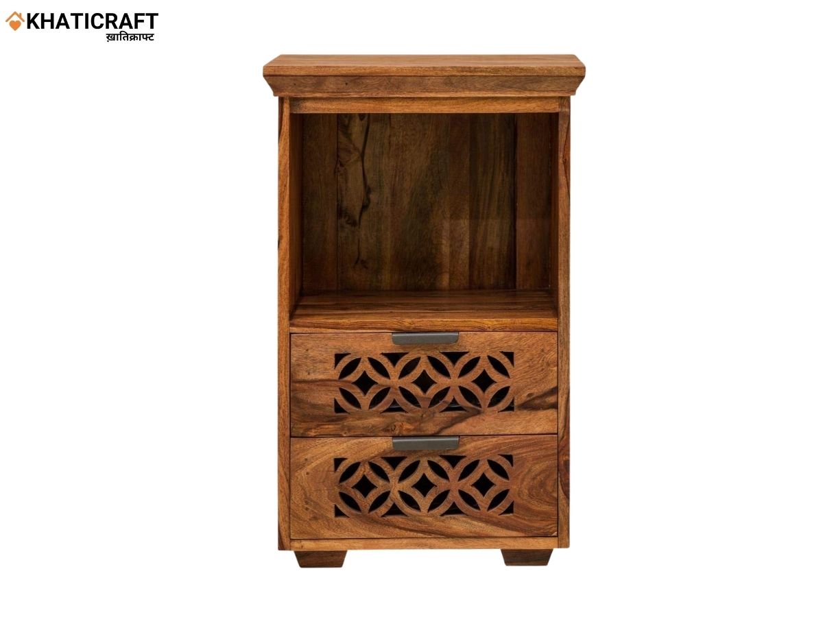 Mira Solid Wood Sheesham Bedside Table