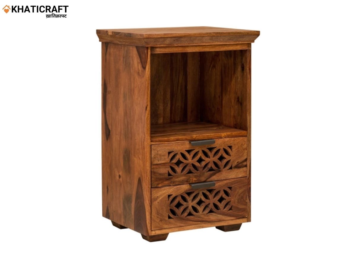 Mira Solid Wood Sheesham Bedside Table