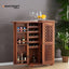 Mira Double Door Solid Wood Sheesham Bar Cabinet