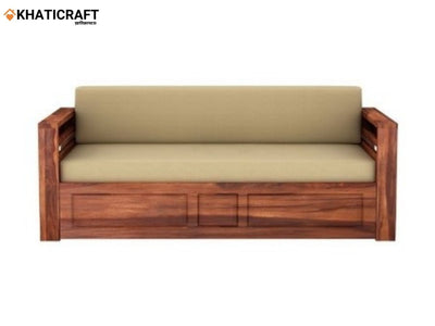 Nitya Solid Wood Sheesham Sofa Cum Bed