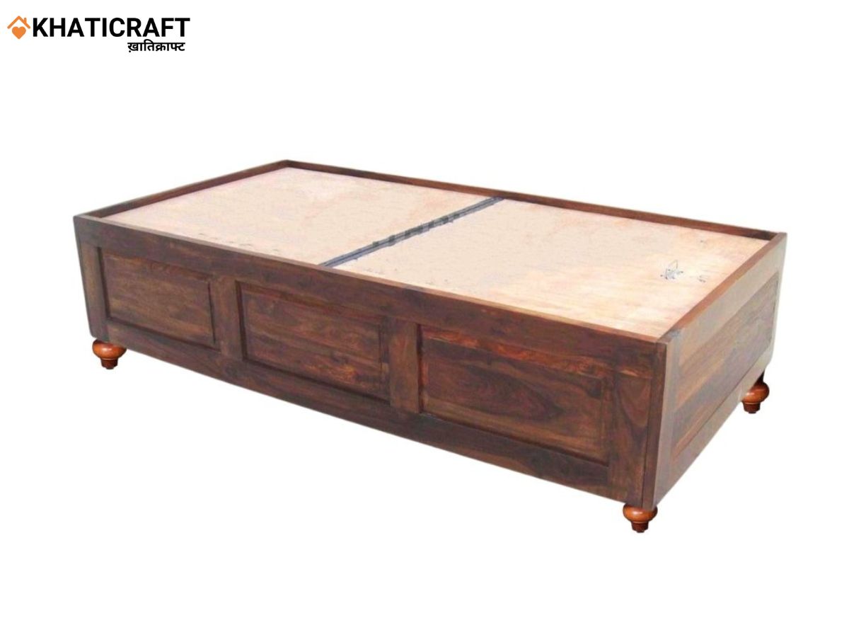 Nitya Diwan Solid Wood Sheesham Bed