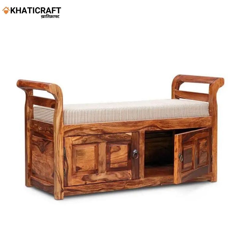 Nitya Solid Wood Sheesham Settee