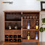 Niwar Single Door Solid Wood Sheesham Bar Cabinet