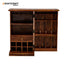 Niwar Single Door Solid Wood Sheesham Bar Cabinet