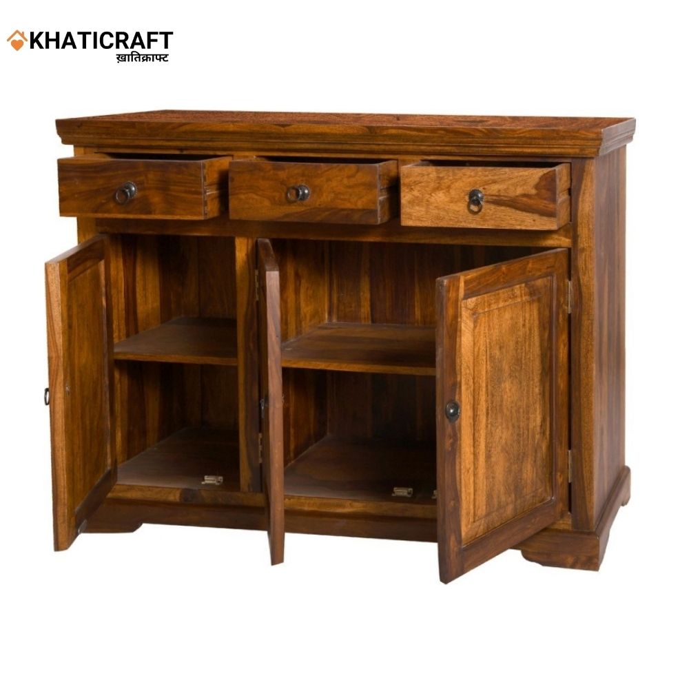 Nitya 4 Feet Solid Wood Sheesham Sideboard