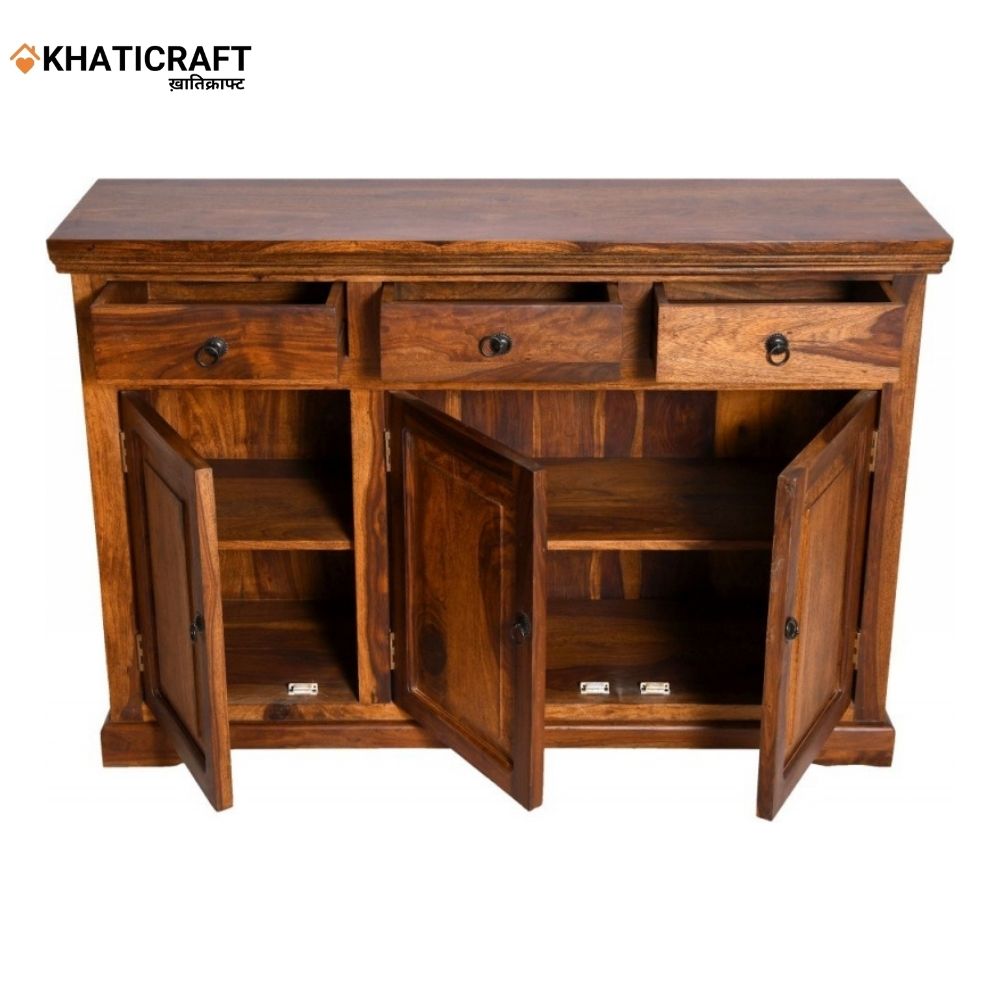 Nitya 4 Feet Solid Wood Sheesham Sideboard