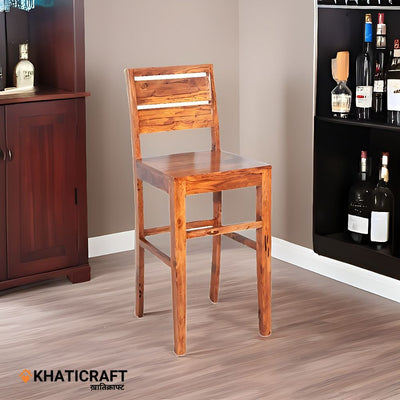 Hima Solid Wood Sheesham Bar Chair