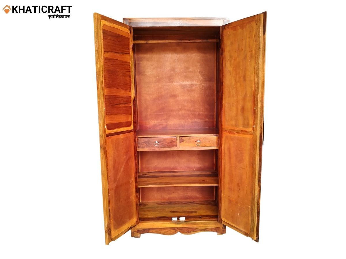 Stupa Solid Wood Sheesham Wardrobe