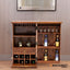 Stupa Single Door Solid Wood Sheesham Bar Cabinet