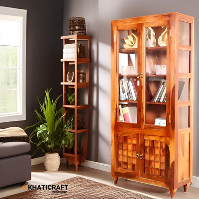 Stupa Solid Wood Sheesham Bookshelf