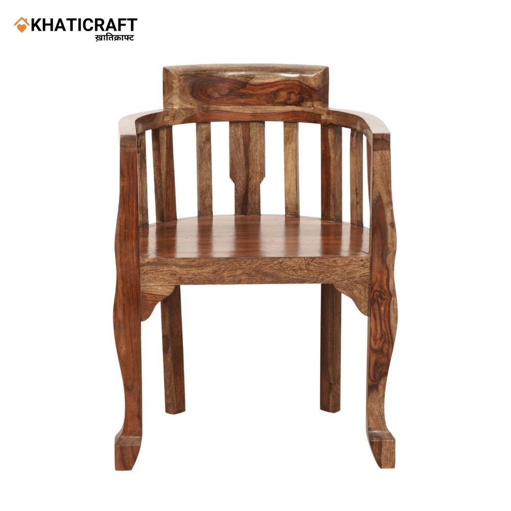 Usha Solid Wood Sheesham Armrest Chair