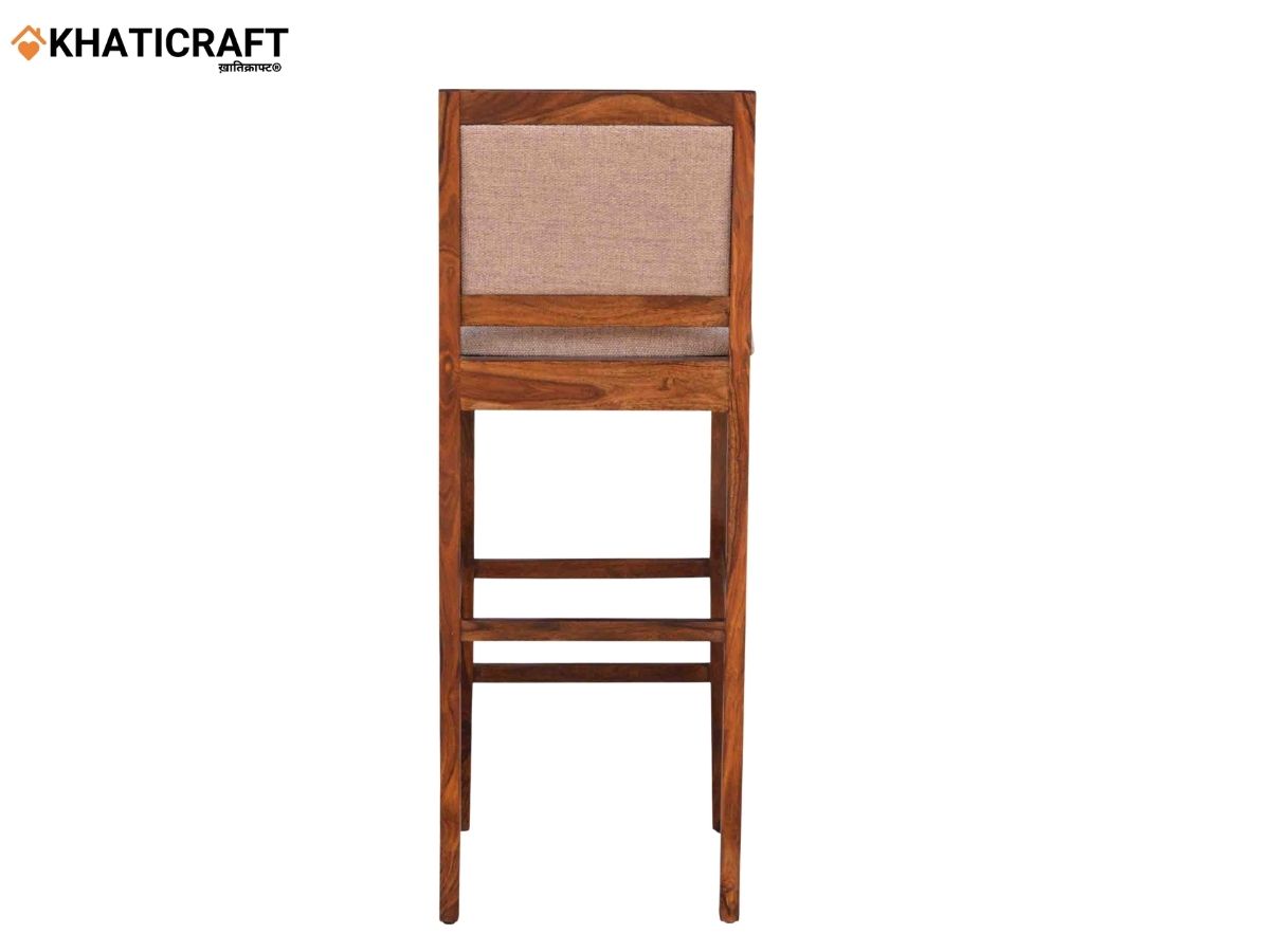 Wazi Solid Wood Sheesham Bar Chair