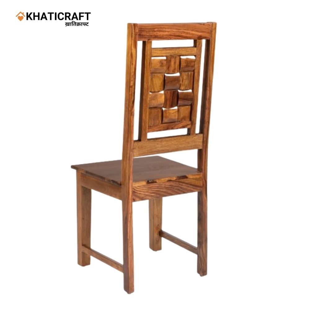 Niwar Solid Wood Sheesham Chair Set (2 Pcs)