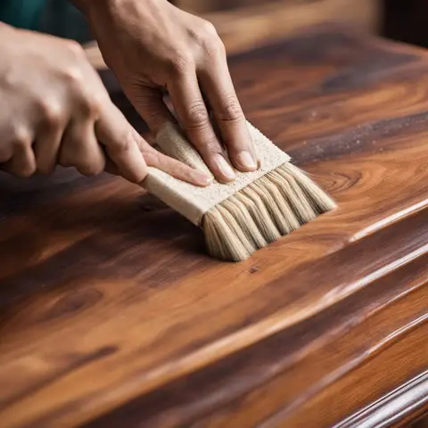 sheesham wood dusting
