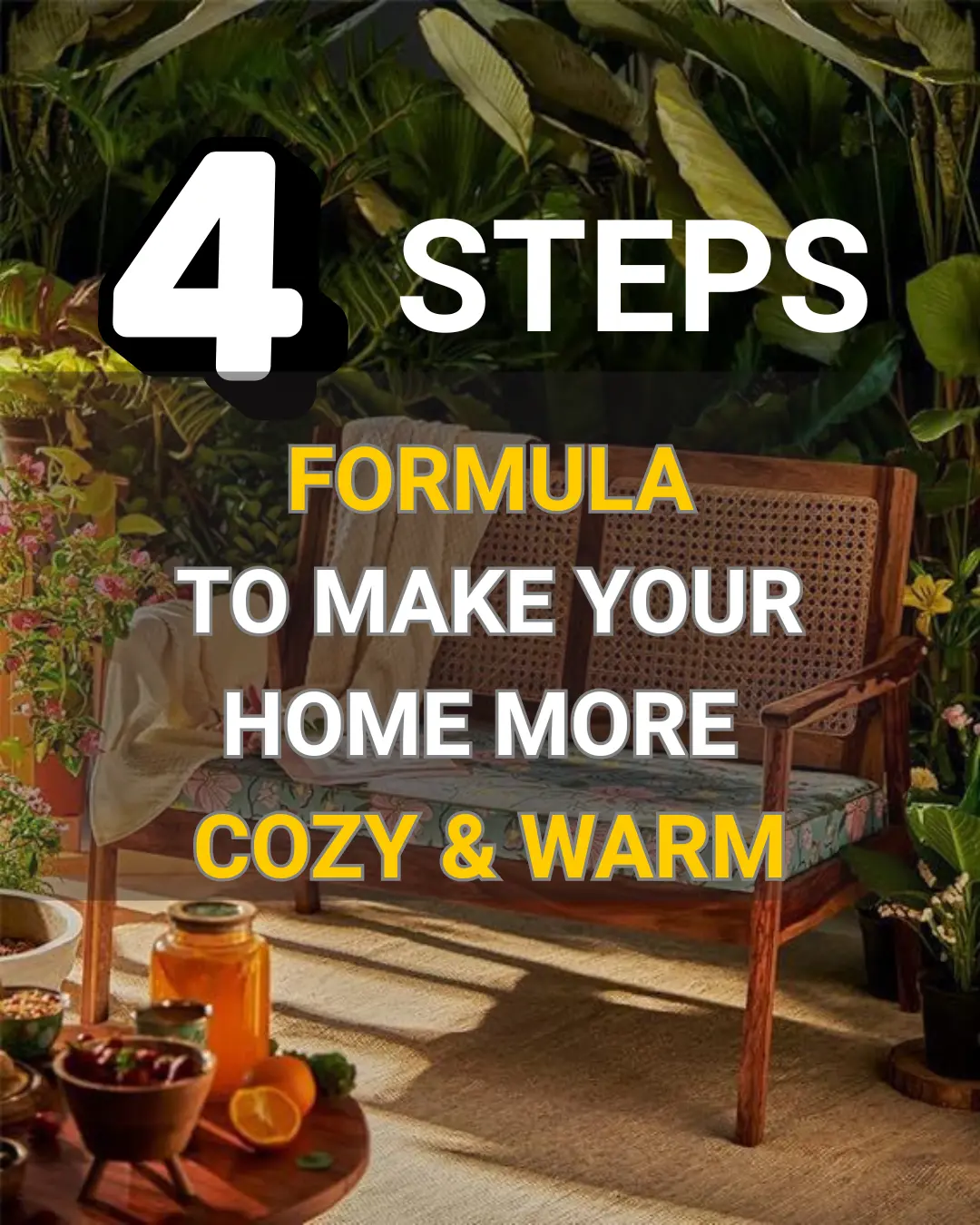 4 steps formula to make your home more cozy and warm