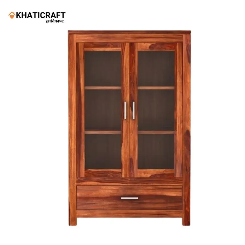 Ziya Solid Wood Sheesham Bookshelf-2