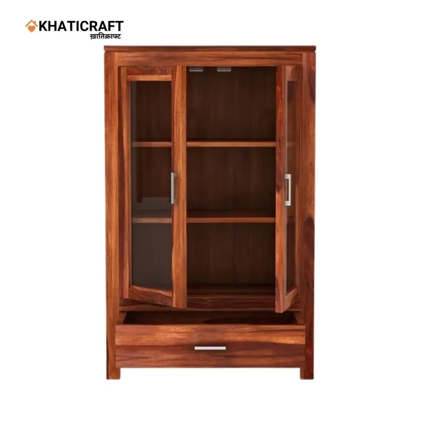 Ziya Solid Wood Sheesham Bookshelf-3