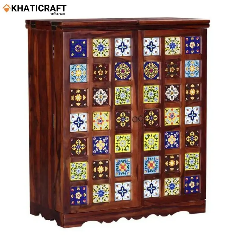 Chitra Double Door  Bar Cabinet-2