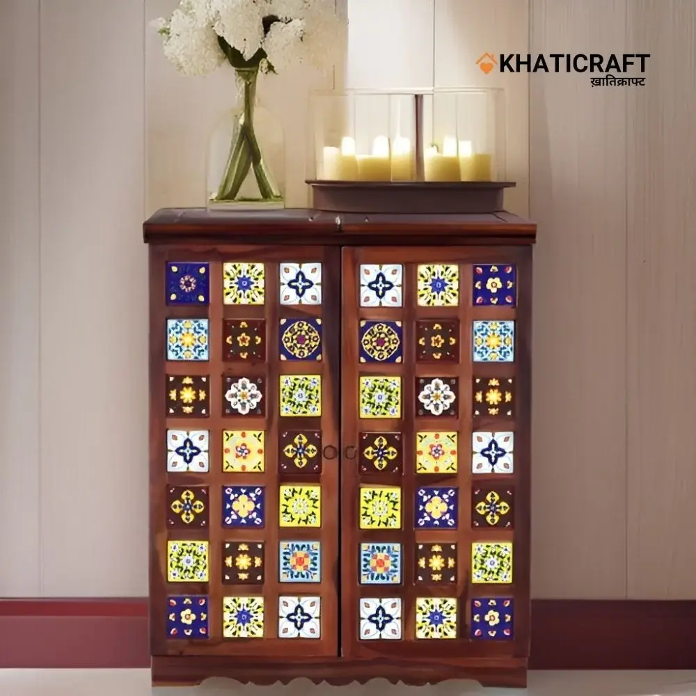 Chitra Double Door  Bar Cabinet-1