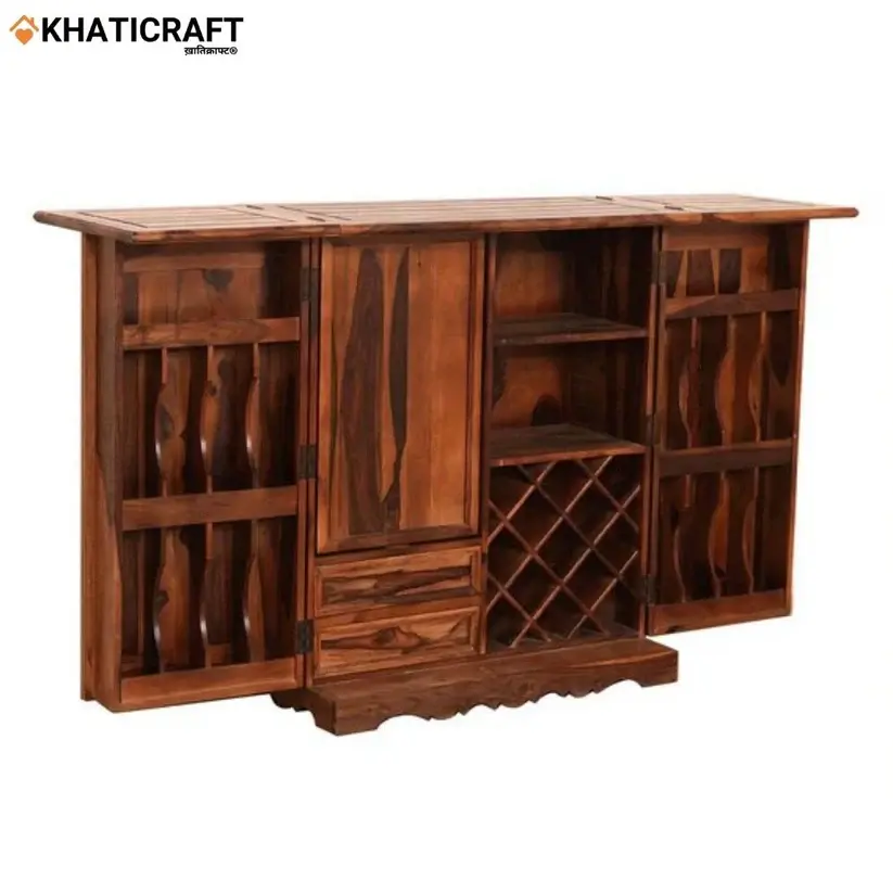 Chitra Double Door  Bar Cabinet-4