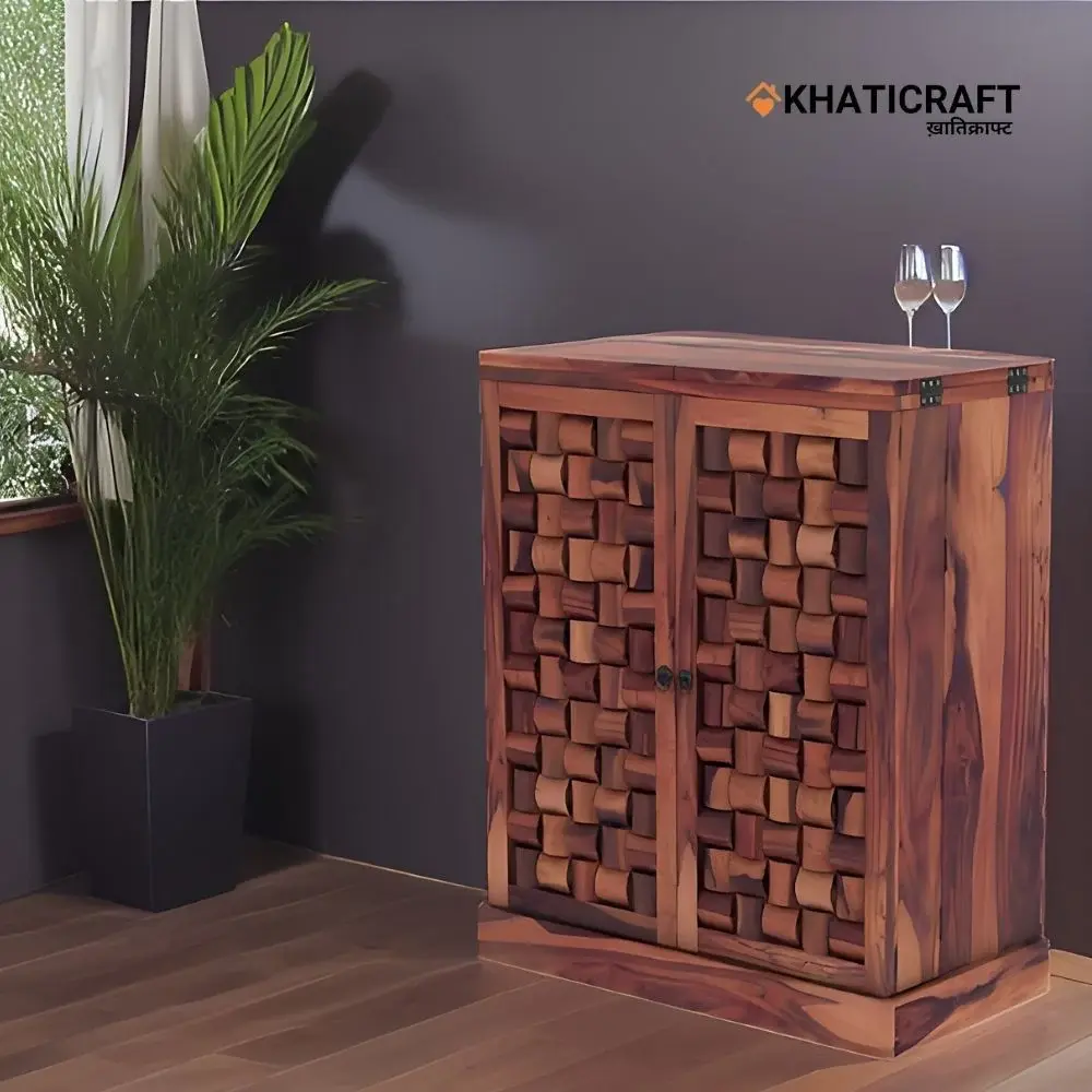 Niwar Double Door Bar Cabinet-2