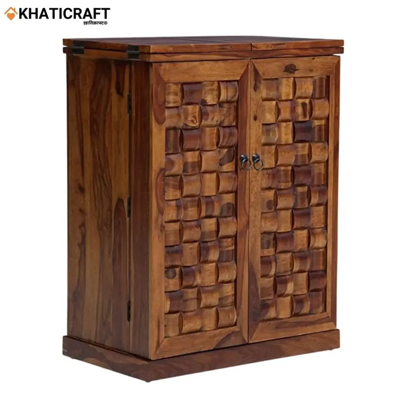 Niwar Double Door Bar Cabinet-4