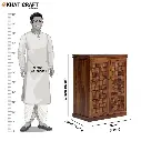 Niwar Double Door Bar Cabinet-6