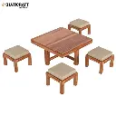 Sara Nested Coffee Table (1+4)-1