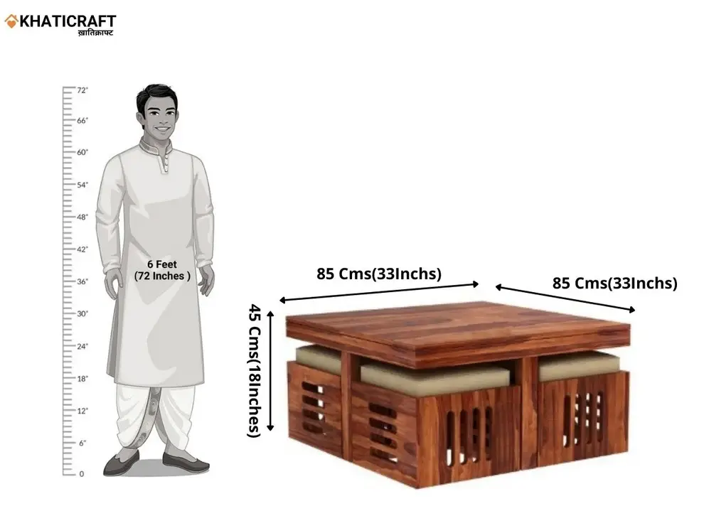 Ulka Nested Coffee Table (1+4)-6