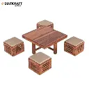 Ulka Nested Coffee Table (1+4)-2