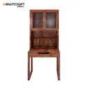 Arya-1 Solid Wood Sheesham Study Table With Mount Bookshelf-2