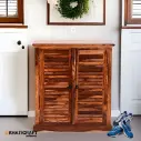 Dhara Solid Wood Sheesham Shoe Rack-Primary