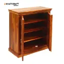 Dhara Solid Wood Sheesham Shoe Rack-3