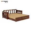 Nitya Sofa Cum Bed In solid Wood Sheesham by Khaticraft (3).webp