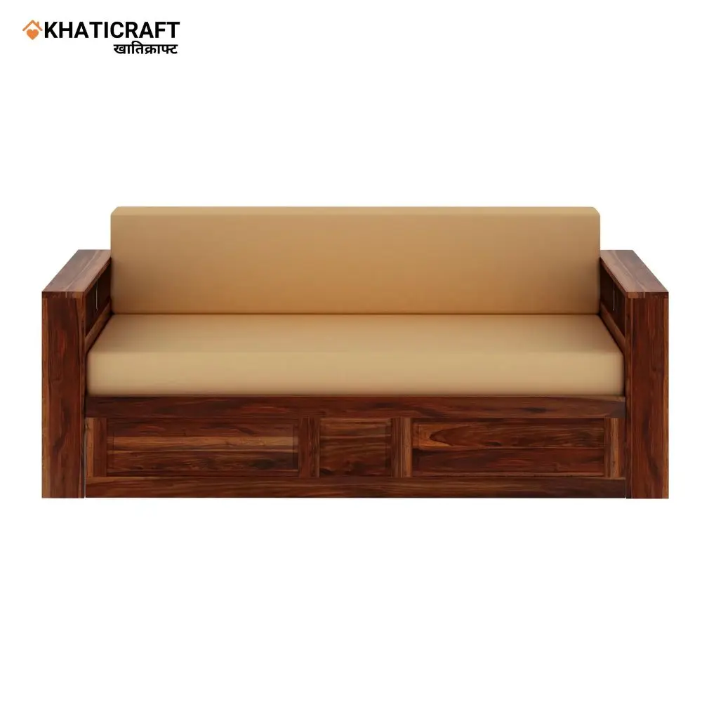Nitya Sofa Cum Bed In solid Wood Sheesham by Khaticraft (5).webp