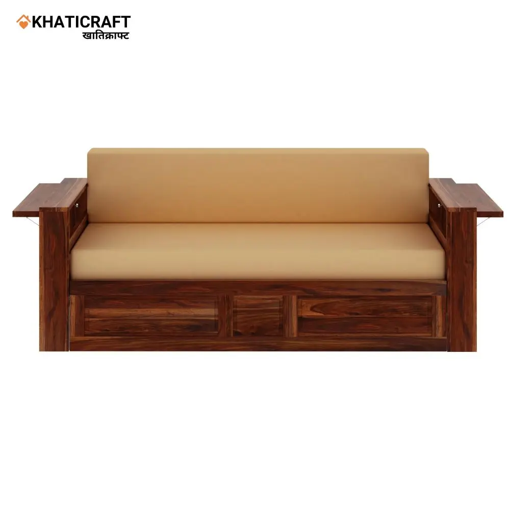 Nitya Sofa Cum Bed In solid Wood Sheesham by Khaticraft (6).webp