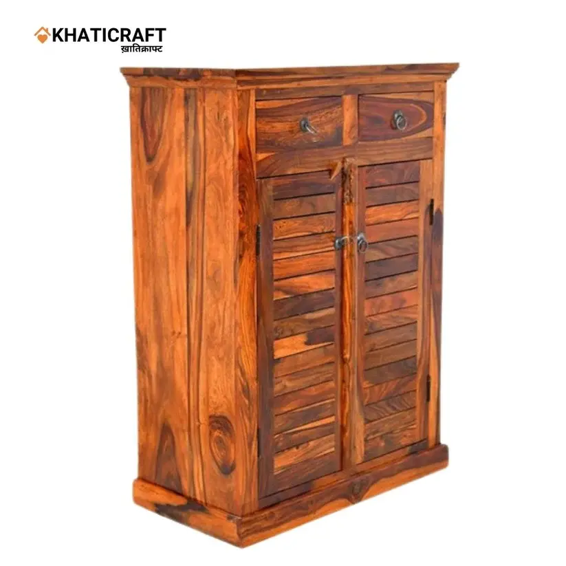 Dhara-1 Solid Wood Sheesham Shoe Rack-3