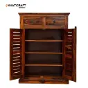 Dhara-1 Solid Wood Sheesham Shoe Rack-4