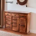 Dhara-2 Solid Wood Sheesham Shoe Rack-3
