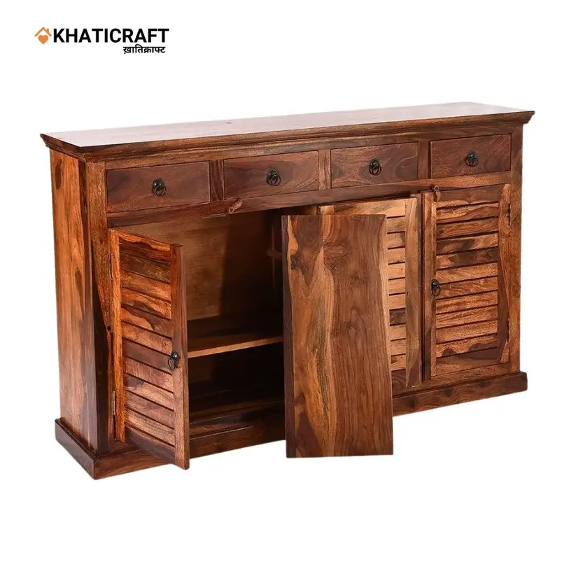 Dhara-3 Solid Wood Sheesham Shoe Rack-5