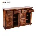 Dhara-3 Solid Wood Sheesham Shoe Rack-4