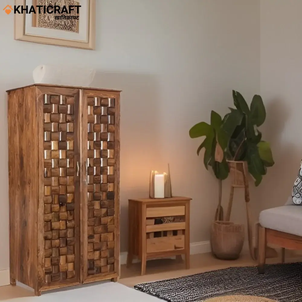 Niwar Solid Wood Wardrobe